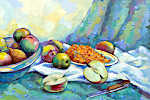 'Фрукты', гуашь