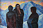 'Mothers, 1943', 180 x 130 cm, oil on canvas, Tskhinval, 1984-1985