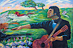 'Vysotsky', 140 x 99 cm, oil on canvas, Vladikavkaz, 2018