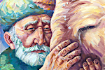 'Old acquaintances', 62 x 78 cm, oil on canvas, Vladikavkaz, 2016