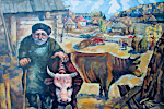 'Autumn, wedding time', 100 x 127 cm, oil on canvas, Tskhinval, 1982
