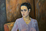 'Портрет молодой актрисы', 120 x 90, х.м., г. Цхинвал, 1980 г.