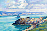'Baikal', 26,8 x 40 cm, oil on fiberboard, Svirsk, 2011