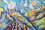 'Mountains', 40 x 60 cm, oil on canvas, Vladikavkaz, 2012