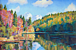 'Lake in the mountains'