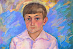 'Портрет школьника', х.м., 1978 г.