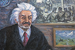 "Портрет художника Плиева А.З.", 118х99, х.м.р., г. Свирск, 1990 г.